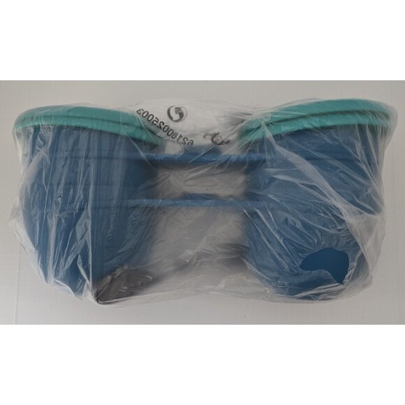 Tupperware Essentials Condiment Server 4 piece Set Shades Of Teal and Blue NEW - Picture 4 of 6